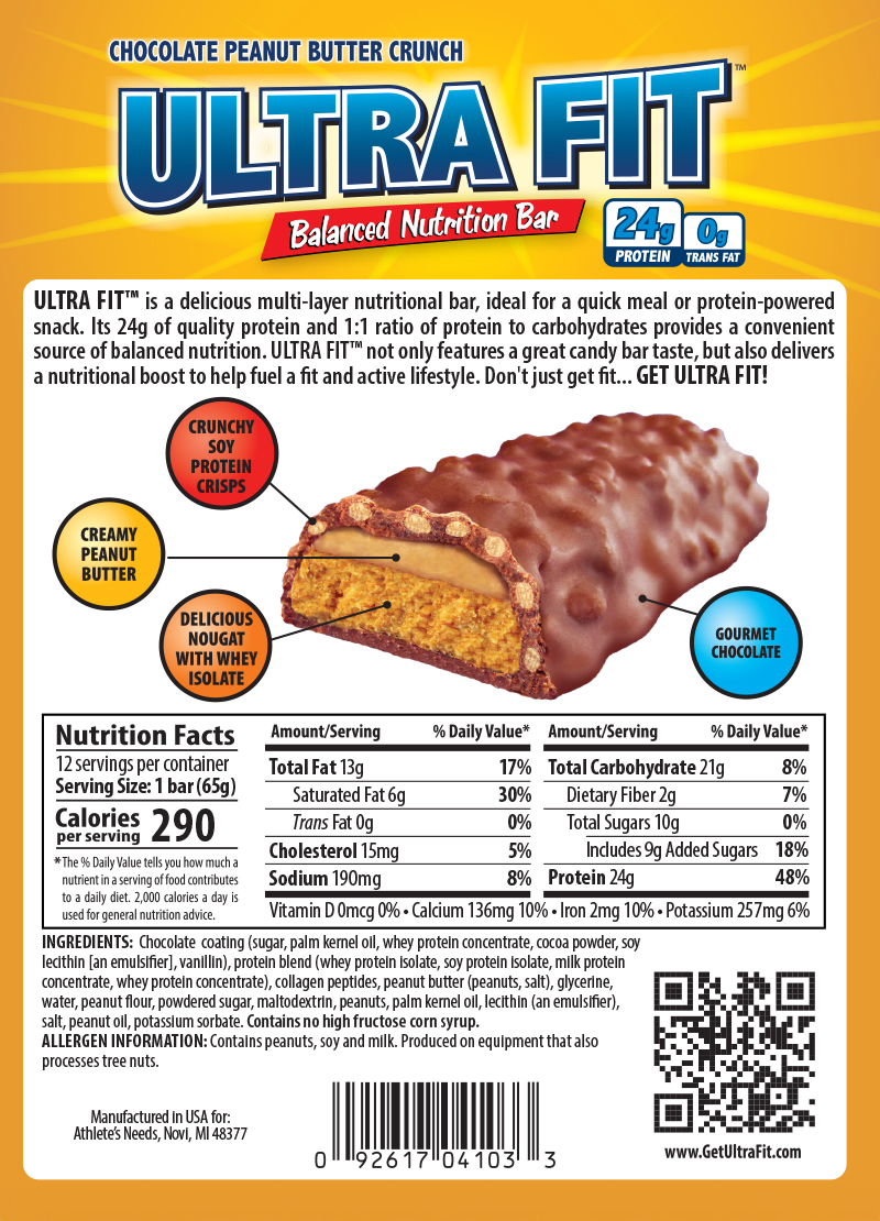Chocolate Peanut Butter Crunch  Nutritional Facts