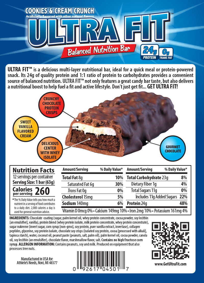Cookies & Cream Crunch  Nutritional Facts
