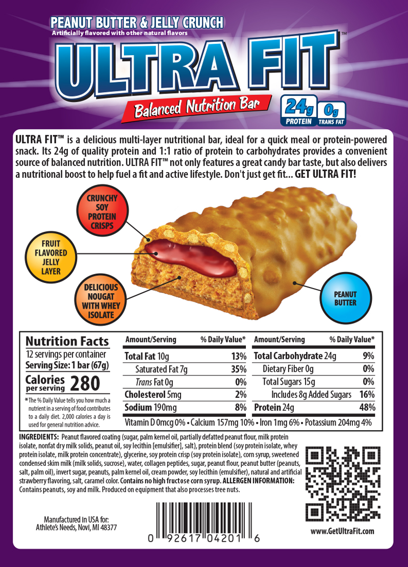 Peanut Butter & Jelly Crunch  Nutritional Facts
